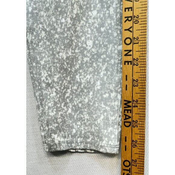 Spanx Womens Patterned Leggings Medium Gray & White Comfortable Stretch Fit - Picture 9 of 14